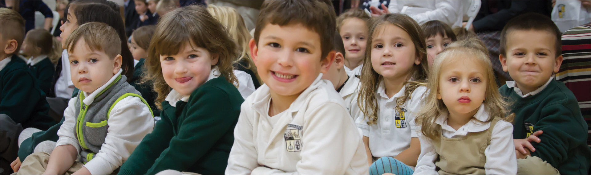 Early year students group assembly